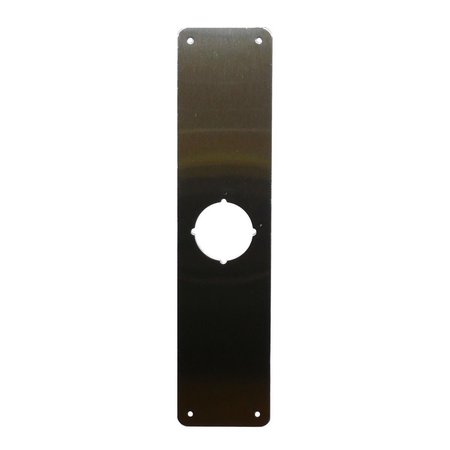 HEAT WAVE RP 13515 -605 3.5 x 15 in. Polished Brass Scar Plate with 2.12 in. Hole HE2565877